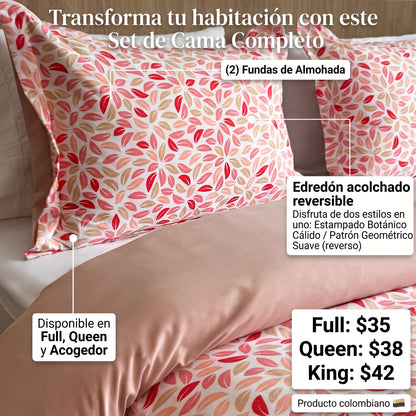 ⭐NUEVO💤 COMFORTER SPAZIOS DISEÑO 98B