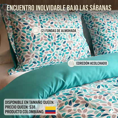 ⭐NUEVO💤 COMFORTER SPAZIOS DISEÑO 98D