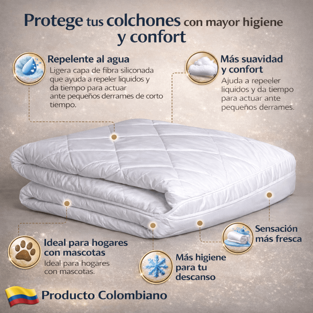 PROTECTOR DE COLCHON SEMI-ACOLCHADO